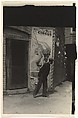 [Man in Front of Doorway of Liberty Cafe, with Walter L. Main Circus Poster on Wall], Peter Sekaer  American, born Denmark, Gelatin silver print