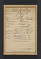 Augendre. Ernest. 37 ans, né à St-Pierre le Moutier (Nièvre). Maçon. Anarchiste. 1/3/94., Alphonse Bertillon (French, 1853–1914), Albumen silver print from glass negative