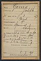 Gama. Joseph. 41 ans, né le 5/3/42 à Paris IXe. Graveur. Anarchiste. 6/7/94., Alphonse Bertillon (French, 1853–1914), Albumen silver print from glass negative