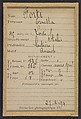 Forti. Ernesta. 45 (ou 46) ans, née à Lodi (Italie). Laitière. Anarchiste. 27/2/94., Alphonse Bertillon (French, 1853–1914), Albumen silver print from glass negative