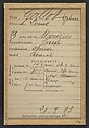 Galau (ou Gallot). Louis. 53 ans, né à Meriziès (Tarn). Charron. Anarchiste. 21/8/93., Alphonse Bertillon (French, 1853–1914), Albumen silver print from glass negative