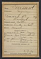 Foussard. Eugène. 26 ans, né le 7/12/67 à Dangeul (Sarthe). Peintre en bâtiment. Anarchiste. 2/7/94., Alphonse Bertillon (French, 1853–1914), Albumen silver print from glass negative