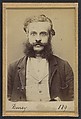 Durey. François, Louis. 43 ans, né le 25/2/51 à Lyon (Rhône). Architecte. Anarchiste. 2/7/94., Alphonse Bertillon (French, 1853–1914), Albumen silver print from glass negative