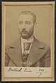 Dutheil. Louis. 29 ans, né le 28/7/64 à Maisonnais (Ht Vienne). Tailleur d'habits. Anarchiste. 3/7/94., Alphonse Bertillon (French, 1853–1914), Albumen silver print from glass negative