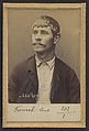 Fauvel. Louis. 27 ans, né le 14/4/67 à Écouché (Orne). Tourneur. Anarchiste. 2/7/94., Alphonse Bertillon (French, 1853–1914), Albumen silver print from glass negative