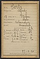 Forti. Alfred. 18 ans, né à Milan (Italie). Restaurateur. Anarchiste. 27/2/94., Alphonse Bertillon (French, 1853–1914), Albumen silver print from glass negative