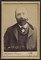 Duprat. François, Louis. 34 ans, né à St-Martin (Gers). Marchand de vins. Anarchiste. 27/4/92., Alphonse Bertillon (French, 1853–1914), Albumen silver print from glass negative