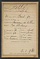 Retté. Adolphe. 30 ans, né à Paris IXe. Homme de lettre. Cris séditieux. 21/1/94., Alphonse Bertillon (French, 1853–1914), Albumen silver print from glass negative