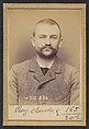 Rey. Claude. 23 ans, né le 24/5/70 au Creusot (Saone & Loire). Ébéniste. Anarchiste. 12/3/94., Alphonse Bertillon (French, 1853–1914), Albumen silver print from glass negative