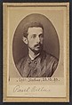 Reclus. Paul. Pas d'informations sur la fiche. 23/12/93, Alphonse Bertillon (French, 1853–1914), Albumen silver print from glass negative