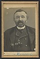 Renard. Pierre, Alfred. 46 ans, né à Flain (Haute-Saône) le 27/4/46., Alphonse Bertillon (French, 1853–1914), Gelatin silver print from glass negative