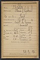 Zisly. Henri, Gabriel. 21 ans, né à Paris IVe. Employé de commerce. Anarchiste. 26/2/94., Alphonse Bertillon (French, 1853–1914), Albumen silver print from glass negative