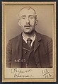 Ripert. Thomas. 33 ans, né à Marseille. Cocher. Anarchiste. 5/3/94., Alphonse Bertillon (French, 1853–1914), Albumen silver print from glass negative