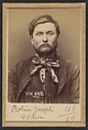Roobin. Joseph. 40 ans, né à Bourgneuf (Loire-Inférieure). Terrassier. Anarchiste. 2/3/94, Alphonse Bertillon (French, 1853–1914), Albumen silver print from glass negative
