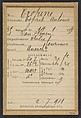 Tropini. Esprit, Antoine. 35 ans, né à San-Bueri (Italie). Tourneur. Anarchiste. 2/7/94., Alphonse Bertillon (French, 1853–1914), Albumen silver print from glass negative