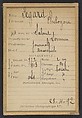 Segard. Philogone. 44 ans (35 ans inscrit sur la photo), né à Salond (Somme). Journaliste. Anarchiste., Alphonse Bertillon (French, 1853–1914), Albumen silver print from glass negative