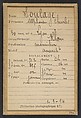 Soulage. Alphonse, Charles. 30 ans, né à Lyon. Menuisier. Anarchiste. 1/3/94., Alphonse Bertillon (French, 1853–1914), Albumen silver print from glass negative