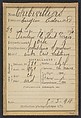 Thibivilliers. Eugène. 23 ans, né à Pinseux-le-Haut-Verger (Oise). Polisseur de métaux. Cris séditieux. 5/3/94, Alphonse Bertillon (French, 1853–1914), Albumen silver print from glass negative