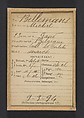 Bellemans. Eugène (ou Michel). 23 ans, né à Gand (Belgique). Tailleur d'habits. Anarchiste. 9/3/94., Alphonse Bertillon (French, 1853–1914), Albumen silver print from glass negative
