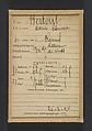 Bertout. Marie, Ismérie. 41 ans, née à Reims. Marchande de vins. Pas de motif. 26/2/94., Alphonse Bertillon (French, 1853–1914), Albumen silver print from glass negative