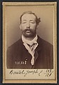 Boutel. Joseph. Louis. 34 ans, né à Bonnay (Eure). Corroyeur. Anarchiste. 5/3/94., Alphonse Bertillon (French, 1853–1914), Albumen silver print from glass negative