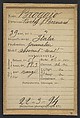 Broggio. (Roche), Bernard. 39 ans, né en Italie. Journalier. Association de malfaiteurs. 22/3/94., Alphonse Bertillon (French, 1853–1914), Albumen silver print from glass negative