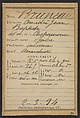 Bruneau. Amédé, Jean Baptiste. 46 ans, né à Châteauroux (Indre). Cordonnier. Anarchiste. 2/3/94., Alphonse Bertillon (French, 1853–1914), Albumen silver print from glass negative