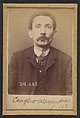 Ceaglio. Alexandre, Joseph. 42 ans, né à Turin (Italie). Employé de commerce. Anarchiste. 3/3/94., Alphonse Bertillon (French, 1853–1914), Albumen silver print from glass negative