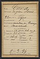 Cana. Eugène, Louis. 22 ans, né à Paris Vllle. Monteur en bronze. Anarchiste. 2/3/94., Alphonse Bertillon (French, 1853–1914), Albumen silver print from glass negative