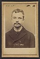 Chericotti. Paul. 35 ans, né à Milan (Italie). Marchand de volailles. Anarchiste/Assoc. de malfaiteurs. 25/3/94., Alphonse Bertillon (French, 1853–1914), Albumen silver print from glass negative