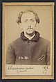 Chavanne. Gaston. 26 ans, né à Paris VIe. Graveur. Anarchiste. 28/2/94., Alphonse Bertillon (French, 1853–1914), Albumen silver print from glass negative