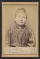 Collot. Marie, Eugénie. 36 ans, né à Paris Xle. Tapissier. Anarchiste. 11/3/94, Alphonse Bertillon (French, 1853–1914), Albumen silver print from glass negative