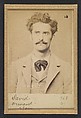 David. Armand, Auguste. 27 ans, né à Gien (Loiret). Faïencier. Anarchiste. 1/3/94., Alphonse Bertillon (French, 1853–1914), Albumen silver print from glass negative