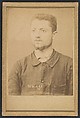 Henry. Émile. (auteur de l'attentat de l'Hotel St-Lazare), Alphonse Bertillon (French, 1853–1914), Albumen silver print from glass negative
