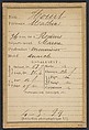 Hourt. Jean. 34 (ou 35) ans, né à Reims (Marne). Menuisier. Anarchiste. 4/3/94., Alphonse Bertillon (French, 1853–1914), Albumen silver print from glass negative