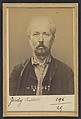 Jordy. Baptiste. 61 ans, né le 8/72/32 à Labardes (Aude). Cordonnier. Anarchiste. 2/7/94., Alphonse Bertillon (French, 1853–1914), Albumen silver print from glass negative