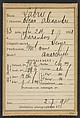 Labrie. Oscar, Alexandre. 33 ans, né à Charenton (Seine). Marchand de vins. Anarchiste. 2/7/94., Alphonse Bertillon (French, 1853–1914), Albumen silver print from glass negative