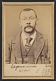 Lagane (ou Lagasse). Lucien, Pierre. 35 ans. 22/2/94., Alphonse Bertillon (French, 1853–1914), Albumen silver print from glass negative