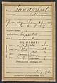 Landschoot. Edouard. 27 ans, né le 6/8/67 à Paris. Bijoutier. Anarchiste. 2/7/94., Alphonse Bertillon (French, 1853–1914), Albumen silver print from glass negative