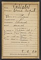 Lassalas. Ernest, Auguste. 33 ans, né à Paris IVe. Ébéniste. Anarchiste. 2/1/94, Alphonse Bertillon (French, 1853–1914), Albumen silver print from glass negative