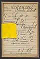 Lefrançois. Charles, Albert. 27 ans, né le 10/11/67 à Paris XXe. Horloger. Anarchiste. 2/7/94., Alphonse Bertillon (French, 1853–1914), Albumen silver print from glass negative