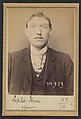 Lepla. Henri, Florimond. 25 ans, né à Gand (Belgique). Anarchiste. 1/3/94., Alphonse Bertillon (French, 1853–1914), Albumen silver print from glass negative