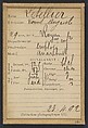 Letellier. Louis, Auguste. 29 ans, né à Rouen (Seine-Inférieure). Employé. Anarchiste. 23/4/92., Alphonse Bertillon (French, 1853–1914), Albumen silver print from glass negative
