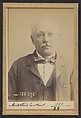 Martin. Constant. 53 ans, né le 5/4/39 à Santrevaux (Basses-Alpes). Crémier. Anarchiste. 27/4/92., Alphonse Bertillon (French, 1853–1914), Albumen silver print from glass negative