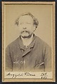 Mazoldi. Frédéric, Jean-Baptiste. 54 ans, né à Bicroz (Autriche). Ferblantier. Anarchiste. 23/3/94., Alphonse Bertillon (French, 1853–1914), Albumen silver print from glass negative