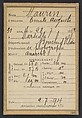 Maurin. Émile, Auguste. 31 ans, né à Marseille (Bouche du Rhône). Ex photographe. Anarchiste. 2/7/94., Alphonse Bertillon (French, 1853–1914), Albumen silver print from glass negative