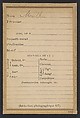Matha., Alphonse Bertillon (French, 1853–1914), Albumen silver print from glass negative