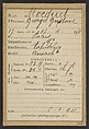 Mocquet. Georges, Gustave. 17 ans, né le 17/5/76 à Paris IXe. Tapissier. Anarchiste. 6/1/94., Alphonse Bertillon (French, 1853–1914), Albumen silver print from glass negative