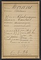 Morane. Antoine. 35 ans, né à Chalinargue (Cantal). Manœvre. Anarchiste. 6/3/94., Alphonse Bertillon (French, 1853–1914), Albumen silver print from glass negative