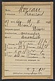 Moreau. François. 47 ans, né le 19/11/46 à Nevers (Nièvre). Menuisier: Anarchiste. 2/7/94., Alphonse Bertillon (French, 1853–1914), Albumen silver print from glass negative